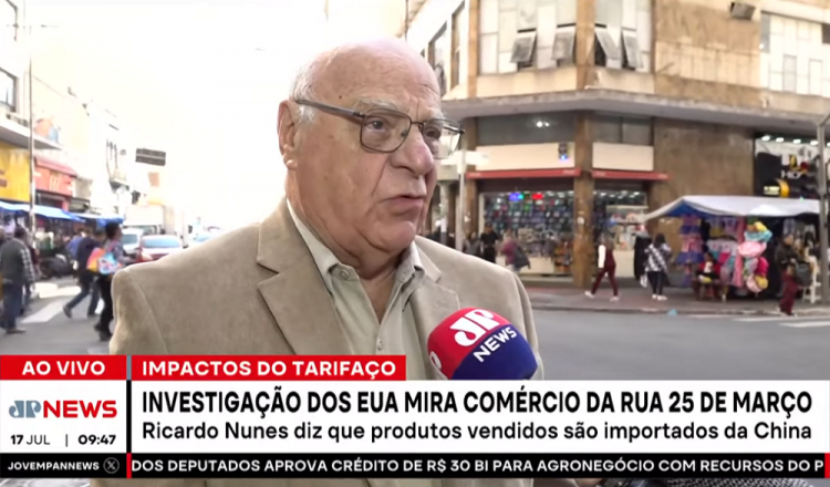 Roberto Mateus Ordine, presidente da Associação Comercial de São Paulo, dá entrevista à Jovem Pan News