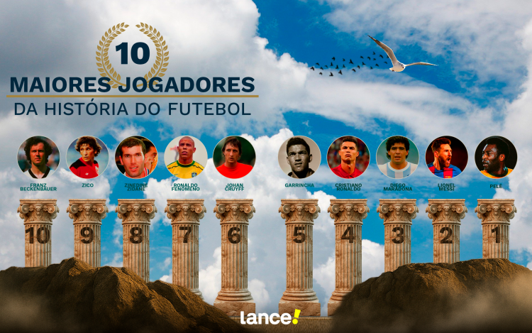Dia do Futebol: Lance! elege top-10 dos maiores jogadores da história