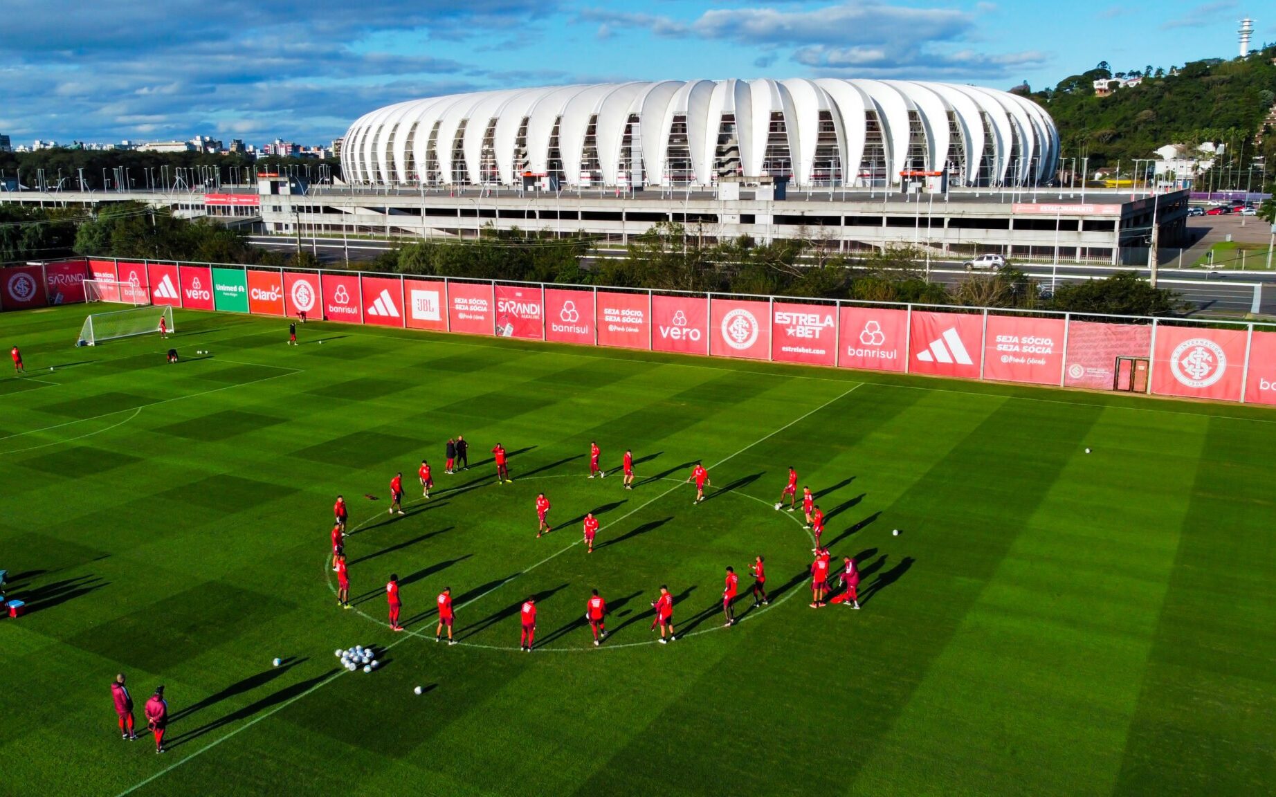 Treino no CT Parque Gigante