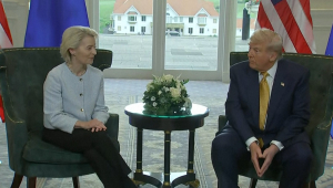 trump e ursula na escocia acordo eua-UE