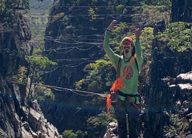 Gustavo Rodrigues Guimarães praticava highline, modalidade esportiva que envolve se equilibrar em uma fita suspensa