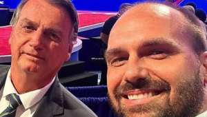 Jair Bolsonaro e Eduardo Bolsonaro
