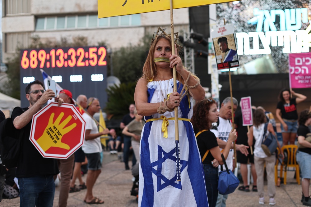 Manifestantes exigem em Israel acordo sobre reféns em Gaza