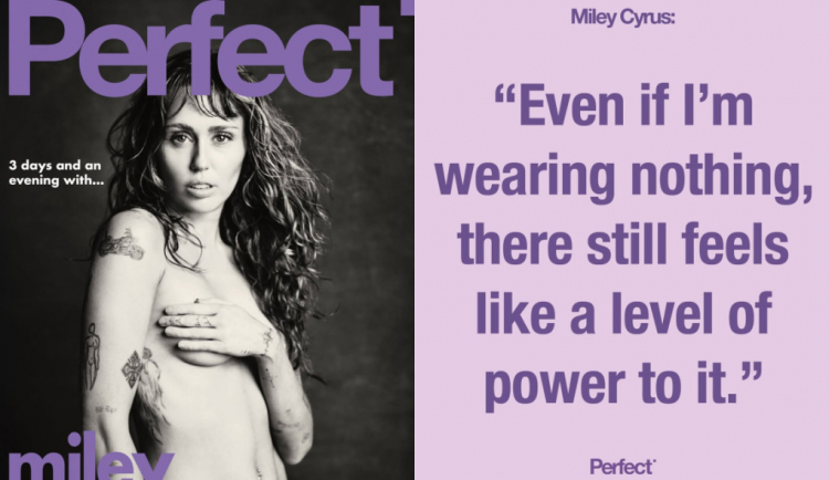 Miley Cyrus realiza ensaio fotográfico para revista Perfect