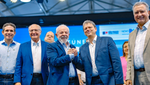 Hugo Motta, Geraldo Alckmin, Lula, Tarcísio de Freitas e Rui Costa