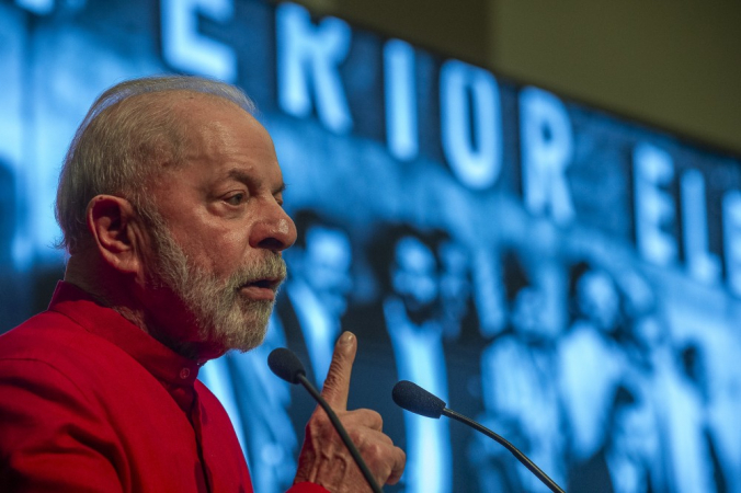 Lula participa do Encontro Naconal do PT, em Brasília