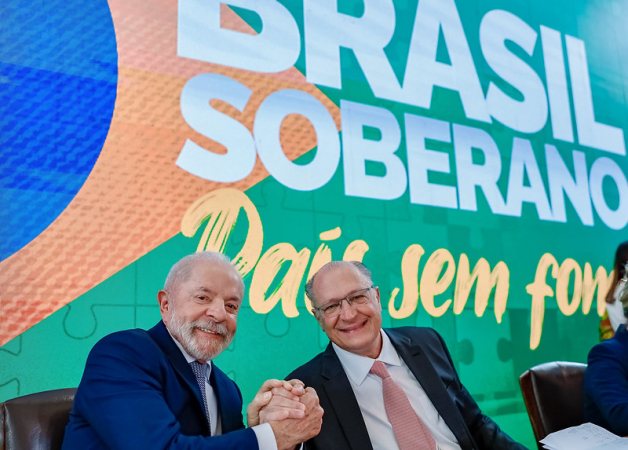 Lula e Alckmin durante Conselhão