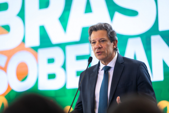 Fernando Haddad durante a 5ª Reunião Plenária do Conselho de Desenvolvimento Econômico Social Sustentável da Presidência da República