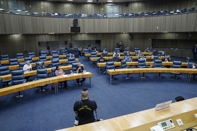 Reunião da CPI dos Pancadões na Câmara de Vereadores de São Paulo