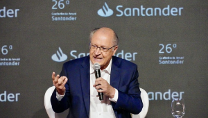 Geraldo Alckmin participa da 26ª Conferência Anual Santander, em São Paulo