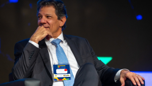 Fernando Haddad durante Seminário FAZ GRCI - Governança, Risco, Controle e Integridade