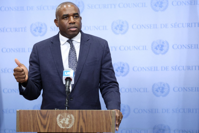 Ministro de Relações Exteriores britânico, David Lammy