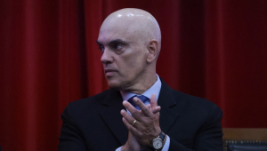 O ministro do Supremo Tribunal Federal (STF), Alexandre de Moraes, participa da abertura da 23ª Semana Jurídica do TCE-SP