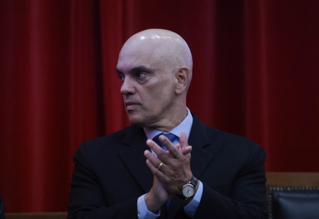 O ministro do Supremo Tribunal Federal (STF), Alexandre de Moraes, participa da abertura da 23ª Semana Jurídica do TCE-SP