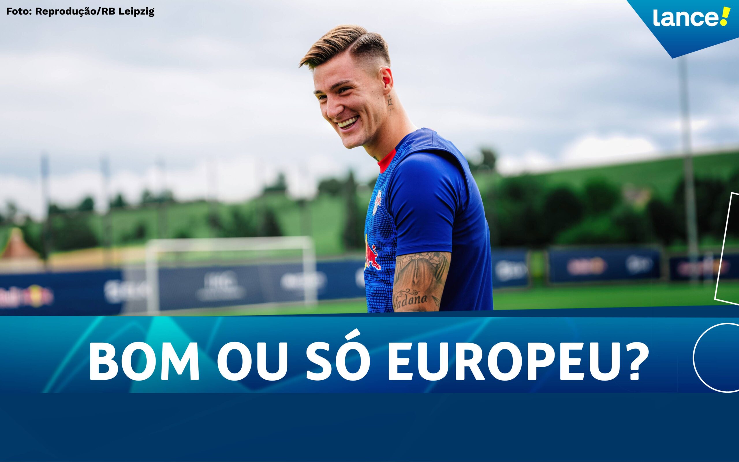 Benjamin Sesko, acertado com o Manchester United 