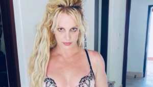 A cantora Britney Spears em vídeo publicado em sua conta no Instagram