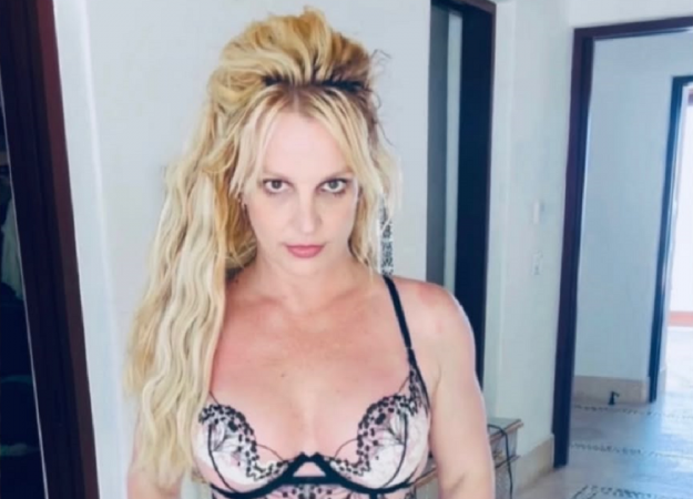 A cantora Britney Spears em vídeo publicado em sua conta no Instagram