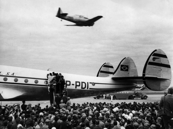 Chegada da Seleção Brasileira de Futebol, campeã da Copa do Mundo de 58