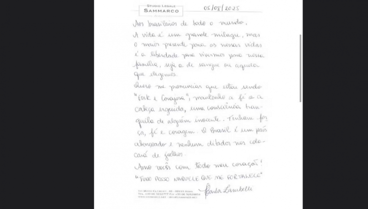 carta carla zambelli