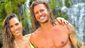 Wanessa Camargo e Dado Dolabella em cachoeira