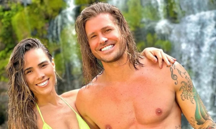 Wanessa Camargo e Dado Dolabella em cachoeira