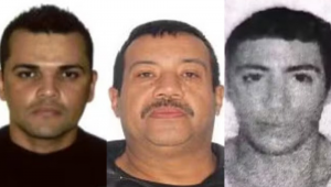 Francisco Alves (à esquerda) e Emerson Brito (ao centro) são acusados de matar Marcelo Silva (à direita)