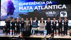 Abertura da Conferência da Mata Atlântica 2025, no Consórcio de Integração do Sul e Sudeste, no Teatro Guaíra, em Curitiba