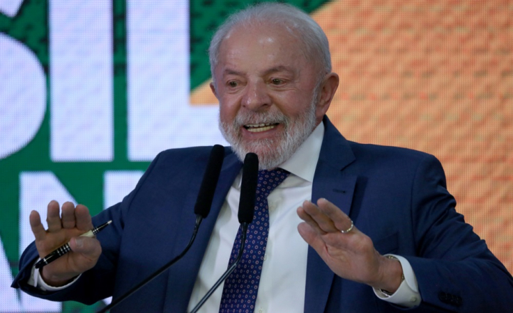 Cerimônia de assinatura da "Medida Provisória Brasil Soberano" no Palácio do Planalto