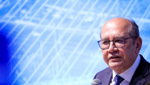 Esfera Brasil, reúne ministros, governadores, prefeitos, congressistas e lideranças do setor privado para debater desafios e oportunidades para o Brasil durante o Seminário Brasil Hoje, que acontece nesta segunda-feira (25) no Palácio Tangará na zona sul de São Paulo. Na foto, o Ministro do Supremo Tribunal Federal, Gilmar Mendes. 25/08/2025 - Foto: ALOISIO MAURICIO/FOTOARENA/FOTOARENA/ESTADÃO CONTEÚDO