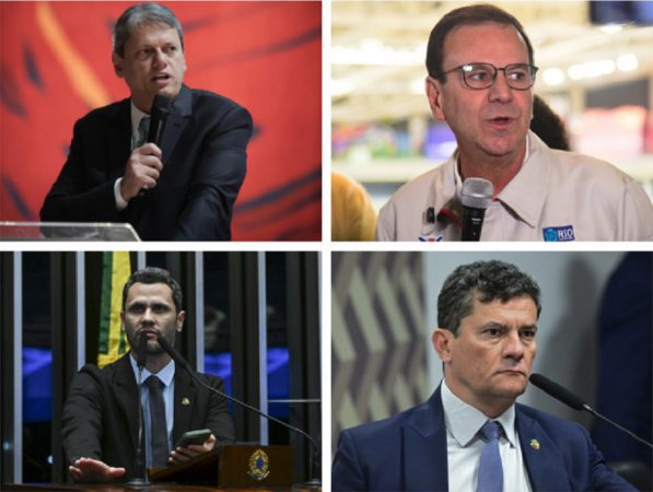 Tarcísio de Freitas (São Paulo), Eduardo Paes (Rio de Janeiro), Cleitinho (Minas Gerais) e Sergio Morro lideram a corrida em seus estados, segundo pesquisa Genial/Quaest