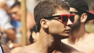 Igor Cabral foi filmado espancando a namorada dentro de elevador em Natal — Foto: Reprodução/Redes sociais