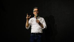 Acontece neste sábado (16) o lançamento da pré-candidatura de Romeu Zema à Presidência da República nas eleições de 2026, durante o Encontro Nacional do Partido Novo na sede da Amcham na zona sul de São Paulo. Foto: ALOISIO MAURICIO/FOTOARENA/ESTADÃO CONTEÚDO