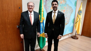 Geraldo Alckmin, e o ministro de Comércio Internacional do Canadá, Maninder Sidhu