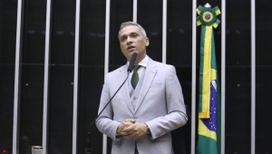 O deputado Gustavo Gayer na Câmara dos Deputados