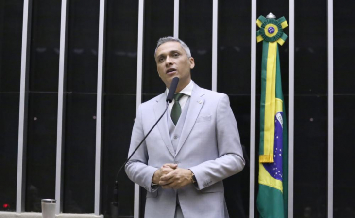 O deputado Gustavo Gayer na Câmara dos Deputados