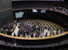 Plenário da Câmara dos Deputados durante protesto de parlamentares aliados de Jair Bolsonaro