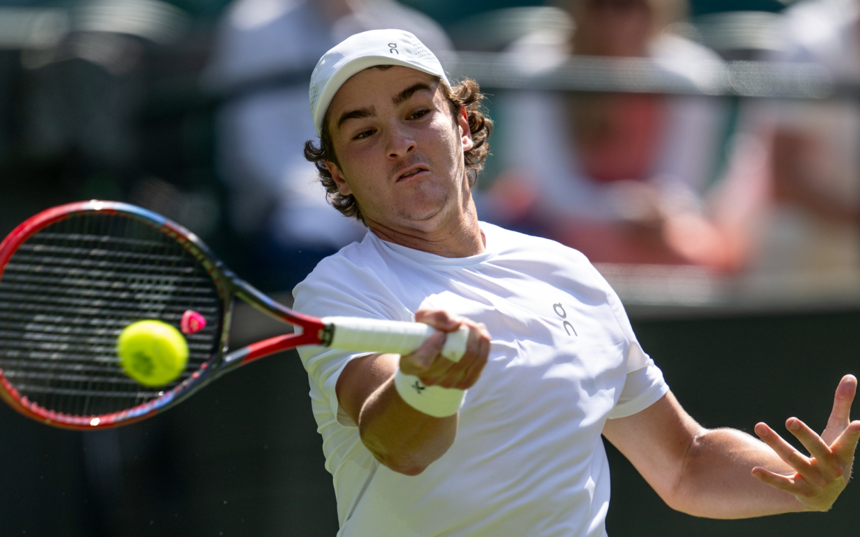 João Fonseca na estreia de Wimbledon 
