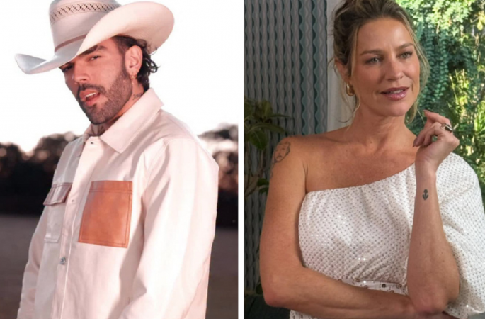 Montagem com Luan Pereira e Luana Piovani