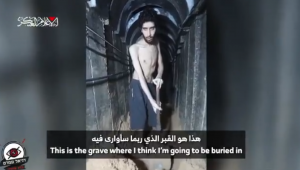 Evyatar David aparece cavando cova e diz acreditar que será enterrado no local