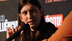 O youtuber, influenciador digital e humorista Felipe Bressanim Pereira, mais conhecido como Felca, participa de painel durante o Influent Summit 2025