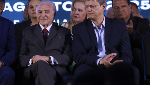 Tarcísio e Michel Temer