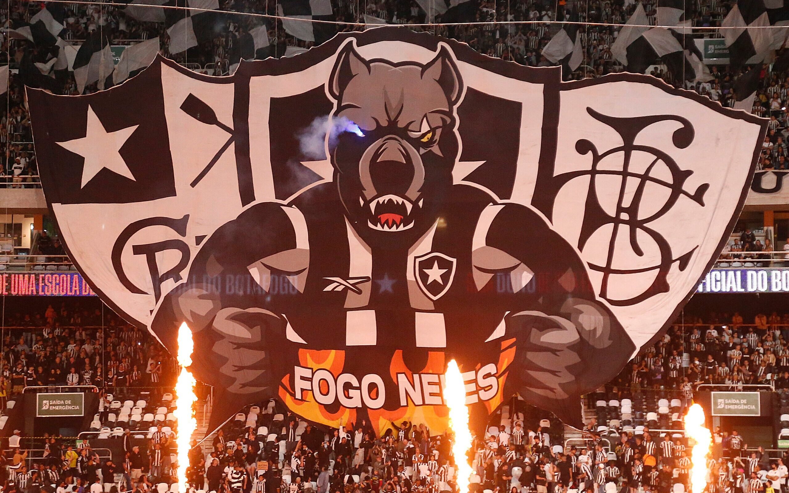 Torcida do Botafogo no Niton Santos 