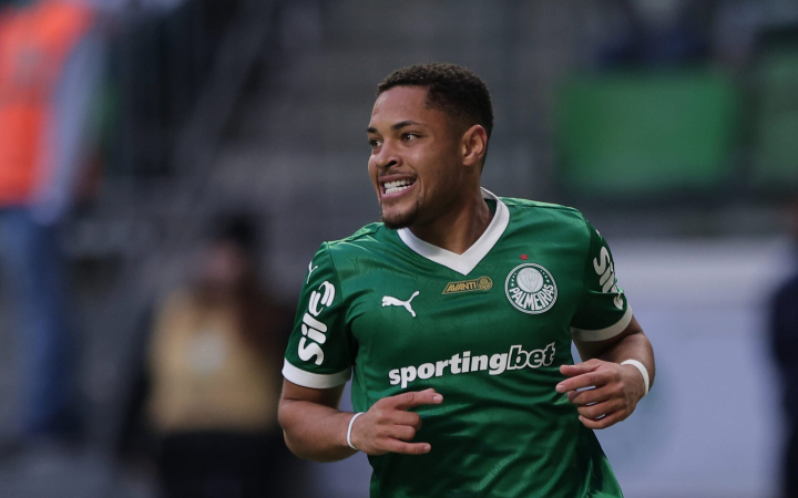 Vitor Roque, jogador do Palmeiras