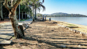 Orla de Ipanema, na zona sul de Porto Alegre