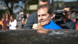 O Deputado Federal, Paulinho da Força fala com jornalistas após almoço das centrais sindicais com o pesidente interino, Michel Temer