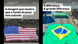 Postagens de Randolfe Rodrigues nas redes sociais