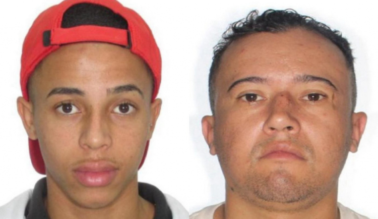 Flávio Henrique Ferreira de Souza (à esquerda) e Felipe Avelino da Silva (à direita), suspeitos de envolvimento na morte do ex-delegado-geral Ruy Ferraz Fontes