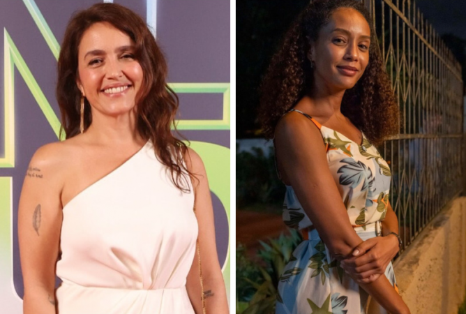Montagem com Manoela Dias e Taís Araújo