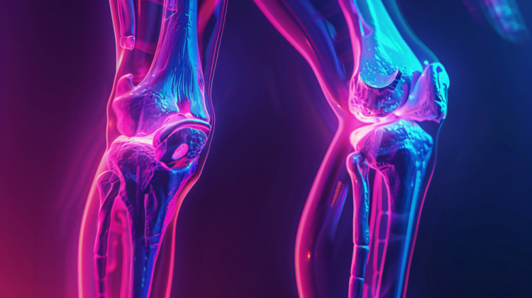 Imagens que simulam raios-X com cores de néon