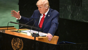 O presidente dos EUA, Donald Trump, discursa durante o debate geral da 80ª sessão da Assembleia Geral das Nações Unidas (AGNU) na sede das Nações Unidas em Nova York, Nova York, EUA, 23 de setembro de 2025. (Nova York) EFE/EPA/LUKAS COCH NÃO ARQUIVAR AUSTRÁLIA E NOVA ZELÂNDIA FORA